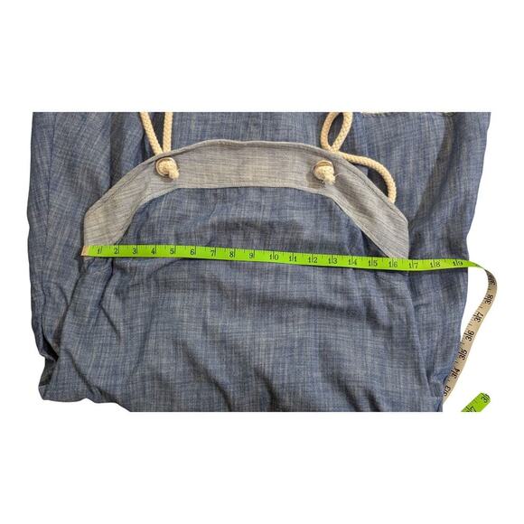 Amadi Anthropologie Denim Rope Strap Mini Dress Women Medium Blue Chambray W - Picture 6 of 8